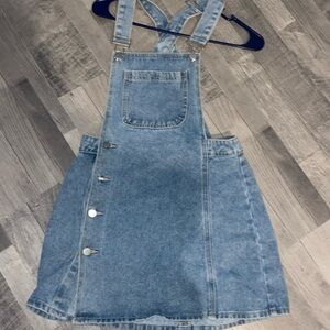Jean overall dress